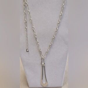 Robert Lee Morris RLM Soho Paper Clip Pendant Necklace